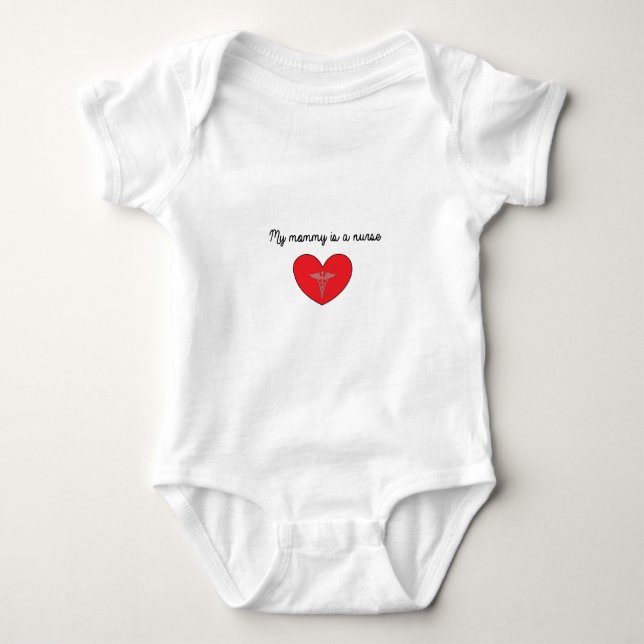 Body Para Bebé Una enfermera de mi mamá (Anverso)