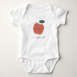 Body Para Bebé una manzana/ă/baby bodysuit