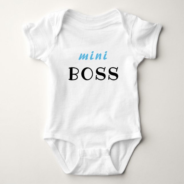 Body Para Bebé una pieza de bebé, mini jefe, regalo de la ducha d (Anverso)