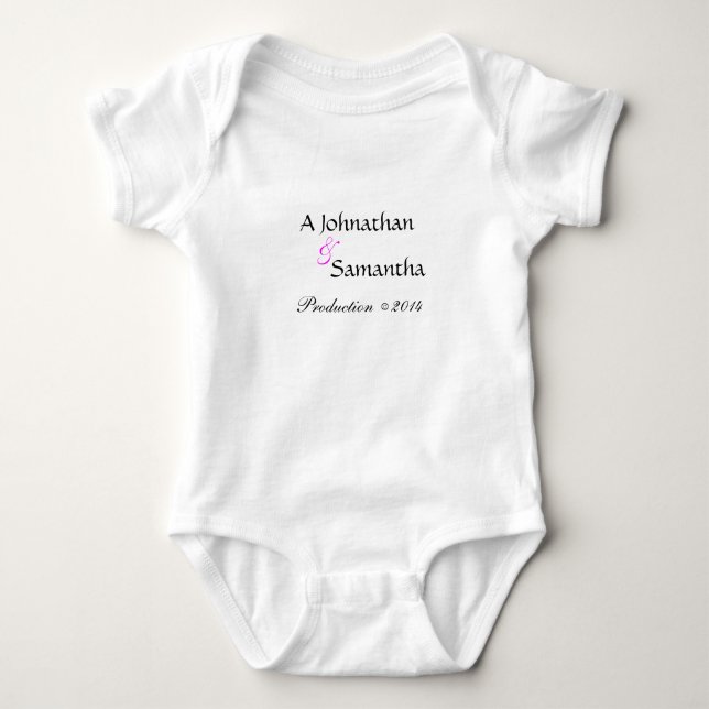 Body Para Bebé Una pieza divertida y personalizada de un bebé (Anverso)