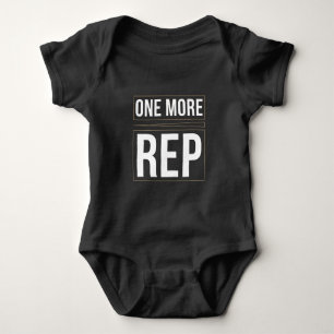 Body Para Bebé Una Repetición Más Camiseta de Motivación para E