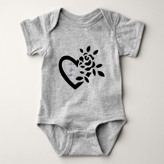 Body Para Bebé Una rosa para tu bebé. (Anverso)