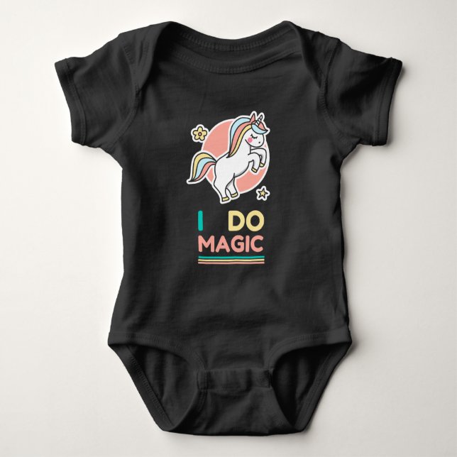 Body Para Bebé Unicorn - I Do Magic (Anverso)