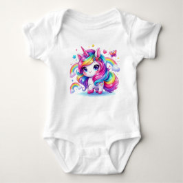 Body Para Bebé Unicornio arcoiris