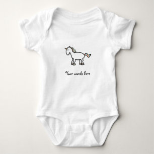 Body Para Bebé Unicornio blanco del arco iris