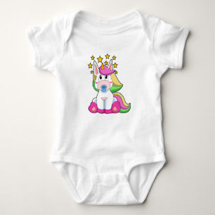 Body Para Bebé Unicornio como bebé con pacificador