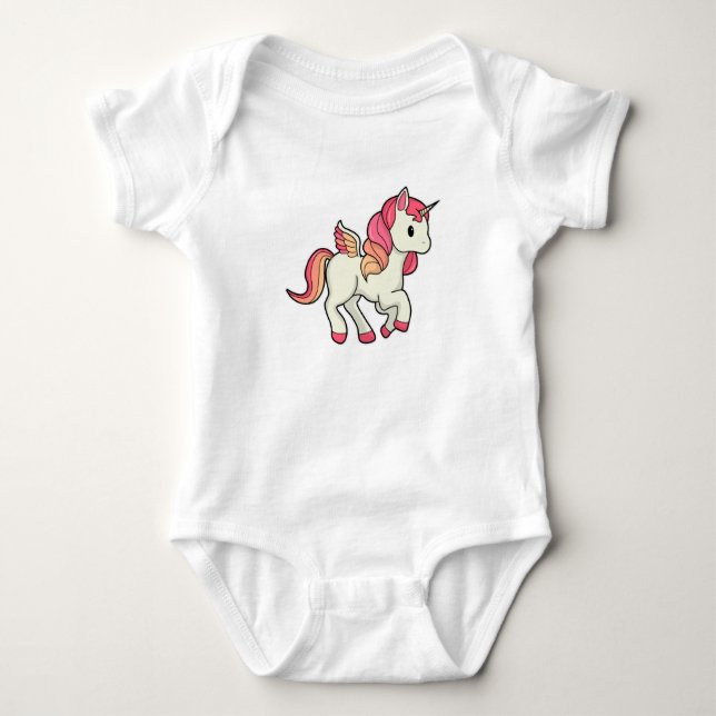 Body Para Bebé Unicornio con alas (Anverso)
