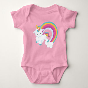 Body Para Bebé Unicornio con arcoiris