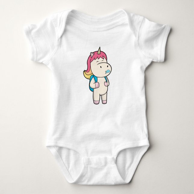 Body Para Bebé Unicornio con chicle y espalda (Anverso)