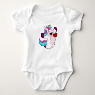 Body Para Bebé Unicornio con corazón