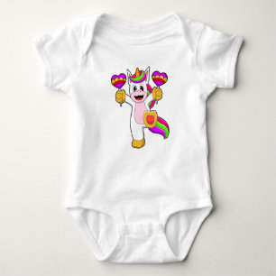 Body Para Bebé Unicornio con corazón