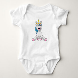 Body Para Bebé Unicornio con flores