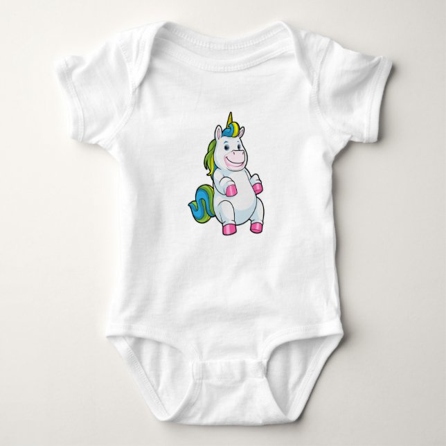 Body Para Bebé Unicornio con gran Belly (Anverso)