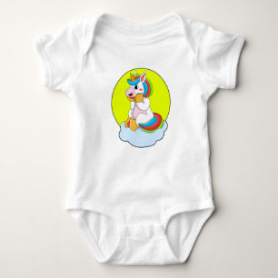 Body Para Bebé Unicornio con nube y sol