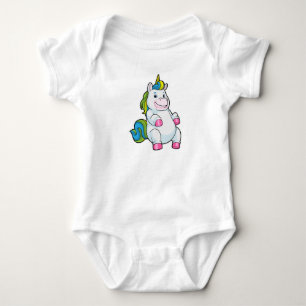 Body Para Bebé Unicornio con vientre grande
