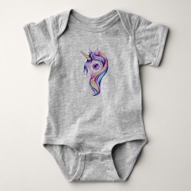 Body Para Bebé Unicornio de Candy Pop (Anverso)