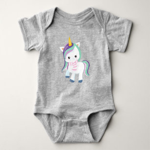 Body Para Bebé Unicornio de invierno, unicornio de cuta, unicorni