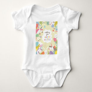 Body Para Bebé unicornio de Pascua