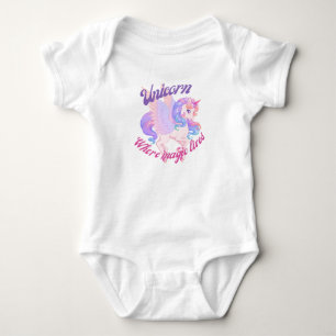 Body Para Bebé Unicornio donde vivía la magia