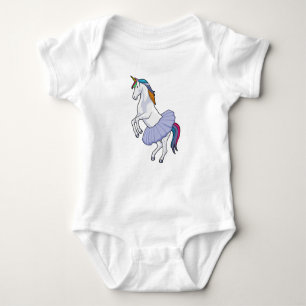 Body Para Bebé Unicornio en ballet con falda