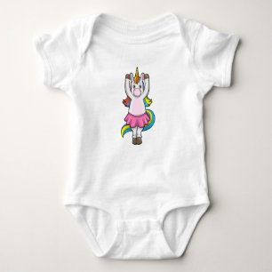 Body Para Bebé Unicornio en Ballet Dance con Skirt