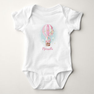 Body Para Bebé Unicornio en globo nombra traje de bebé