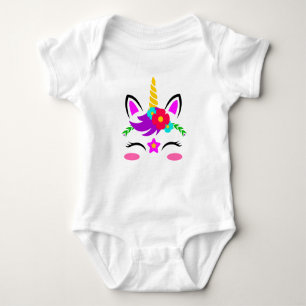 Body Para Bebé Unicornio Lindo - Personaliza el tuyo
