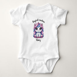Body Para Bebé unicornio mágico de personalizable