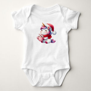 Body Para Bebé Unicornio, Navidades entusiastas