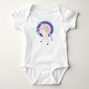 Body Para Bebé Unicornio rosado