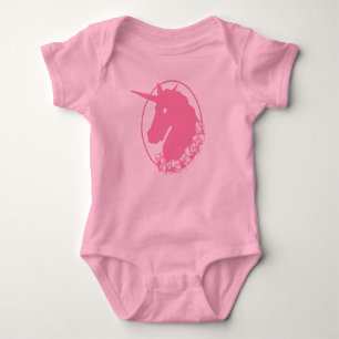 Body Para Bebé Unicornio Zombie Rosa