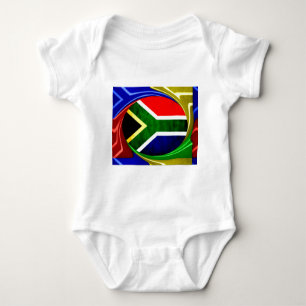 Body Para Bebé Unidos por la belleza: diseño de bandera sudafrica