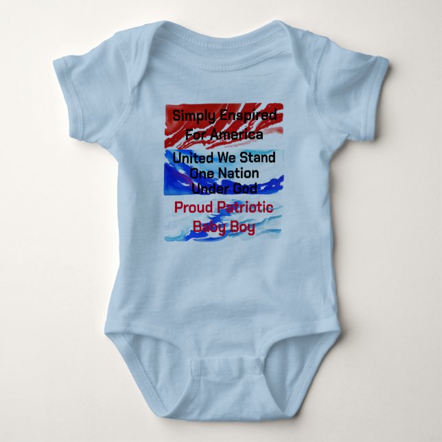 Body Para Bebé Unidos simplemente incentivado, somos una nación (Anverso)