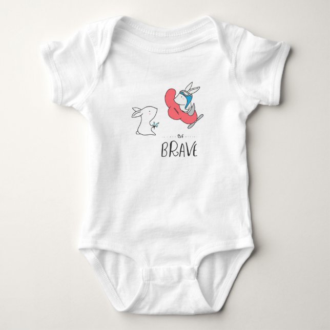 Body Para Bebé Unisex "Be Brave" Baby Bodysuit: 0-24 M (Anverso)