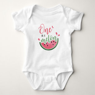 Body Para Bebé Uno en una sandía melón melón melón primer cumplea