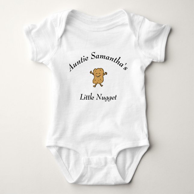 Body Para Bebé Untie Niece Nephew Nugget Nickname Newborn Cute (Anverso)