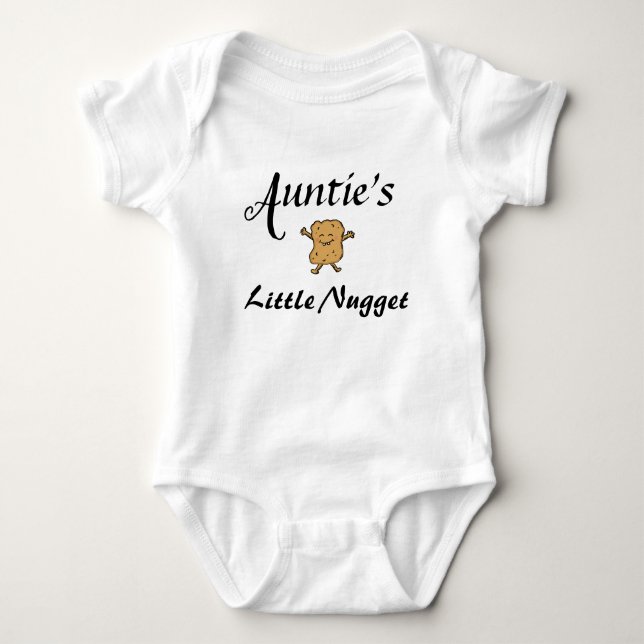 Body Para Bebé Untie Niece Nephew Nugget Nickname Newborn Cute (Anverso)