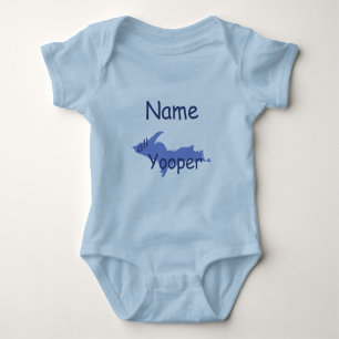 Body Para Bebé UP Michigan All Yooper Boy Personalizado Infantil