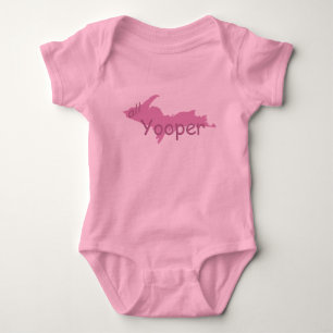 Body Para Bebé UP Michigan All Yooper Chica Creeper