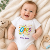 ¡Ups! Bodysuit Bebé Desastre Adorable