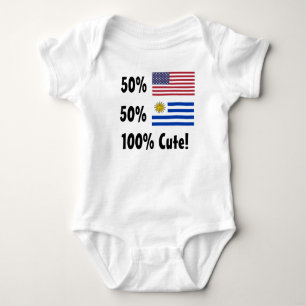 Body Para Bebé Uruguayan del americano el 50% del 50% el 100%