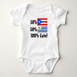 Body Para Bebé Uruguayan del puertorriqueño el 50% del 50% el