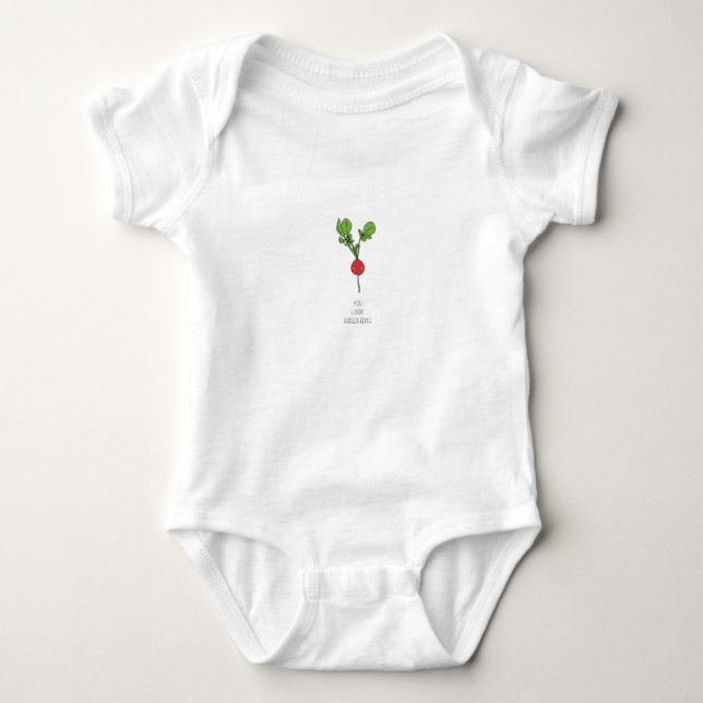 Body Para Bebé Usted mira Radishing (Anverso)
