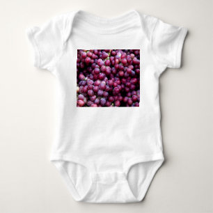 Body Para Bebé Uvas De Vino Rojo: Fondo Lusoso.