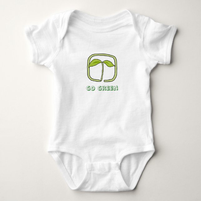 Body Para Bebé va el verde - bebé (Anverso)