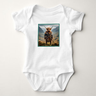 Body Para Bebé Vaca Alta Vikinga, 