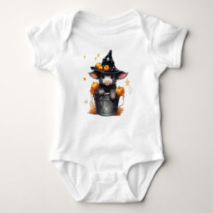 BODY PARA BEBÉ VACA HALLOWEB ADORABLE EN UNA CULPA