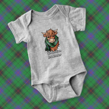 Vaca Highland con Davidson Tartan Scarf