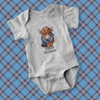 Vaca Highland con Elliot antigua Tartán Scarf