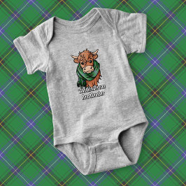 Body Para Bebé Vaca Highland con Henderson Tartan Scarf